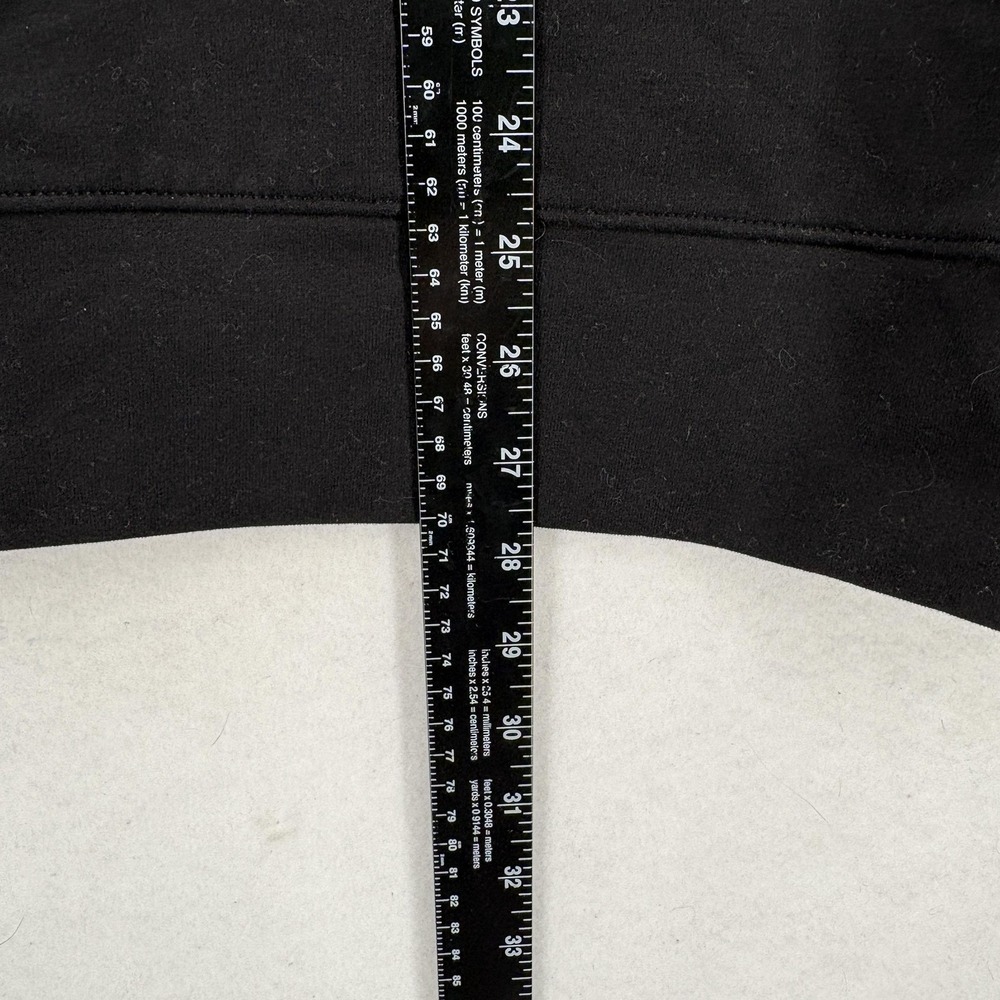 LIVI Lane Bryant Black Short-Sleeve Hooded Sweatshirt with White Trim, like NEW! - Picture 7 of 12